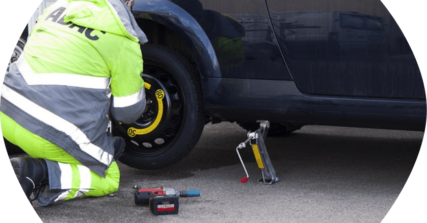 Remplacement d'un pneu